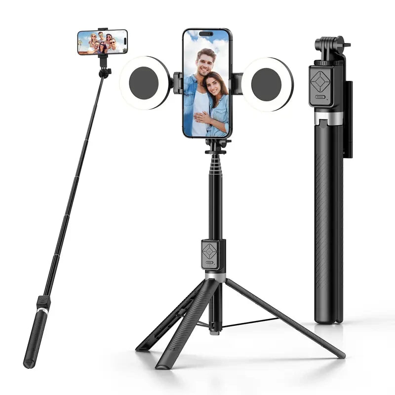 Adjustable Phone Tripod with Fill Light