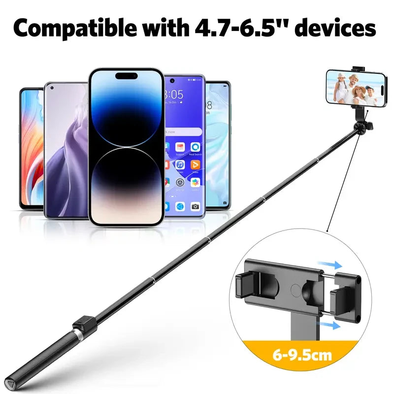 Adjustable Phone Tripod with Fill Light