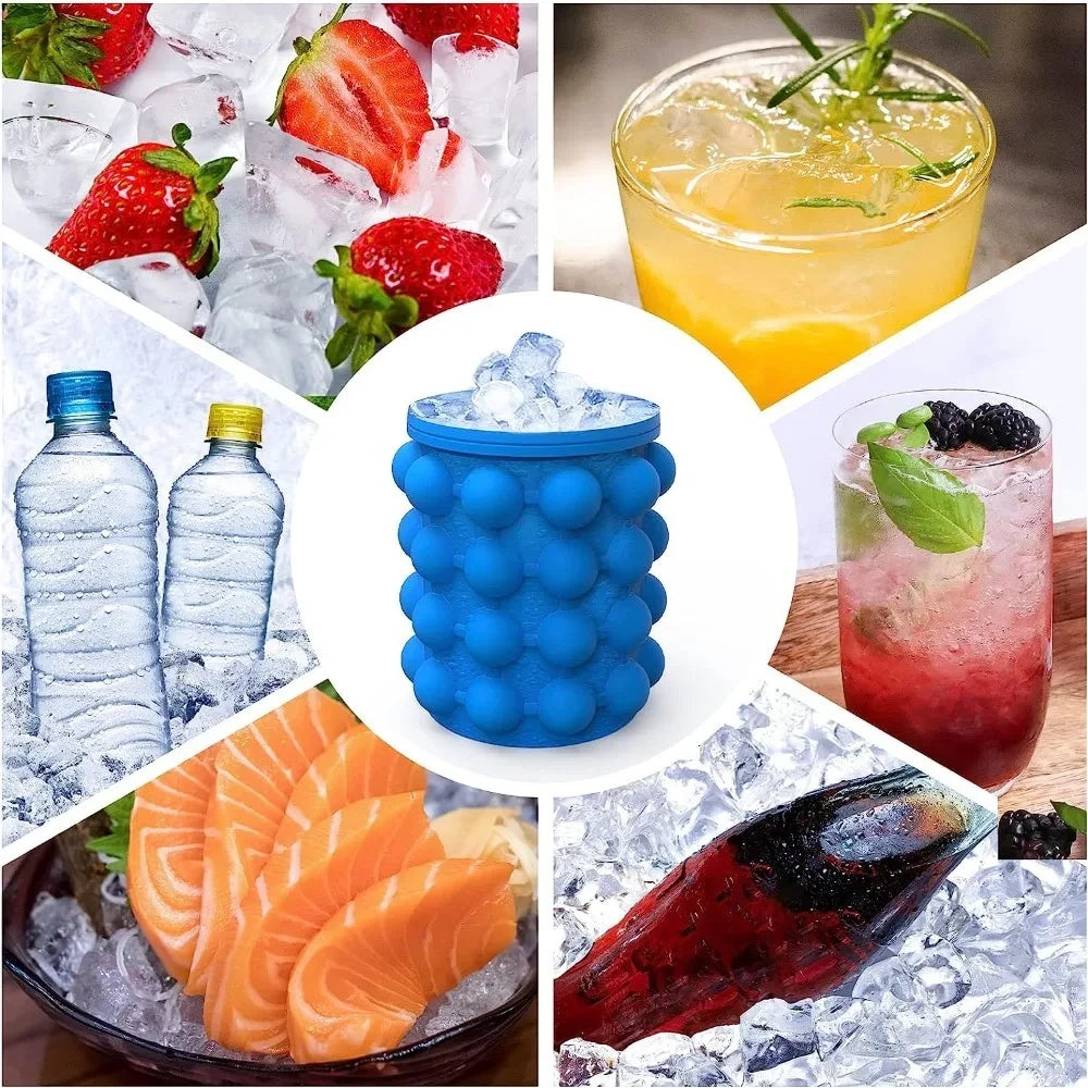 Portable Silicone Ice Bucket Mold